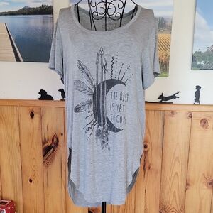 Women's Gray Graphic Tee
